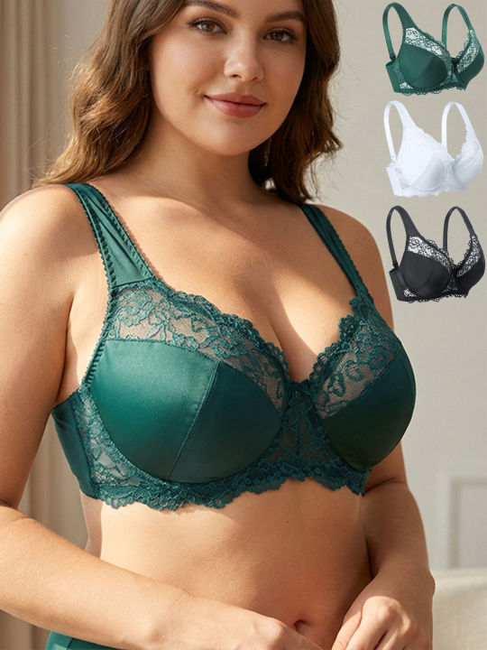 lingerie sexy bunny Elegant Womens Lace Bra Hollow Out Design Underwire Support Sexy Lingerie  BH Tops Underwear Plus Size A B C D E Cup