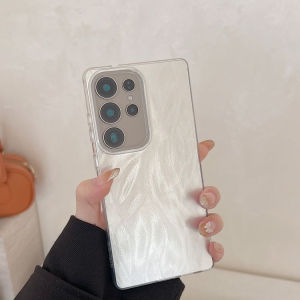 Ốp Điện Thoại Cứng Màu Bạc Sang Trọng EUCAGR Luxury Laser Silver Gradient Cho Samsung Galaxy S21 Ultra - Chống Rơi Chống Sốc Chống Trầy Xước