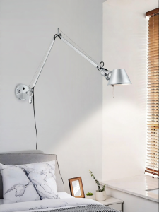 DGY | Scandinavian Simple Folding and Extensible Bedside Study Art Double Arm Wall Light