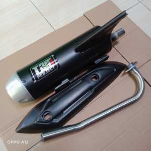 knalpot tzm project fullset untuk mio suara bas adem gerung buat mio sprty mio smile mio G mio Gt mio M3  mio soul Gt mio soul karbu