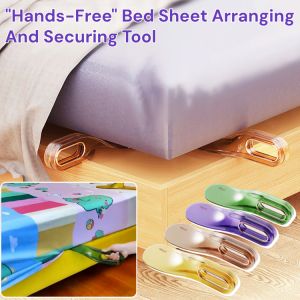 "Hands-Free" Bed Sheet Arranging And Securing Tool Mattress Lifter Sheet Tucker Non-Slip Laborsaving Bed Maker Kit Tool