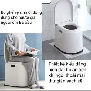 Bô vệ sinh di động dành cho người già người bệnh bà bầu _ nhựa Cao cấp việt nhật