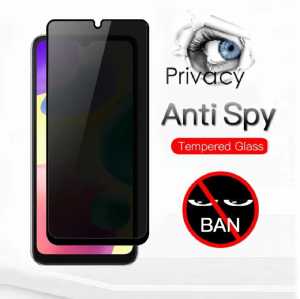 Anti gores privasi Vivo Y81 Tempered glass privacy anti kepo anti intip lis hitam spy