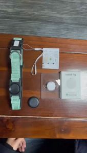 AirTag Smart Pet Collar Tracker with Waterproof reflective tape for Medium Large Dogs applicable to FindMY iOS & Android