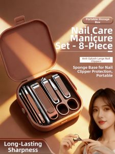 Splash Proof Portable Nail Clipper Set
