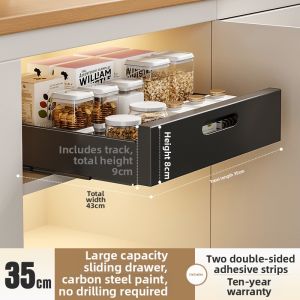 Kitchen Storage Drawer Organizer for Spice Bowls Dishes Sink