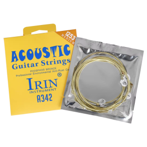 IRIN | IRIN A342 Phốt Pho Đồng Dây Đàn Guitar Acoustic Hợp Kim Lục Giác Nhạc Dân Gian Tương Thích Phụ Kiện Guitar Điện