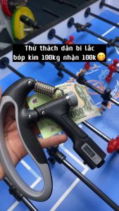 Kìm Bóp Tay - Kìm Tập Lực Cơ Tay Chữ R Dụng Cụ Tập Gym Tại Nhà Điều Chỉnh Lực Từ 5 - 60kg Đếm Số Tự Động Hãng miDoctor