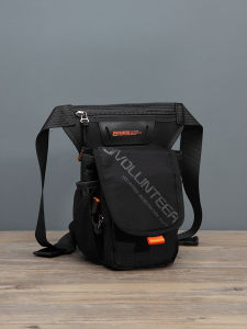 Volunteer | กระเป๋าคาดเอวปีนเขาแบบสะพายข้าง Oxford Cloth กระเป๋าคาดข้อเท้ารถจักรยานยนต์กลางแจ้งสำหรับผู้ชาย กระเป๋าสะพายข้างแบบสะพายข้างสำหรับเดินป่าและขี่จักรยาน