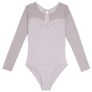 aiwuge | High Waist Dance Practice Suit Long Sleeve Net Fabric