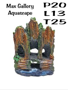 aquarium Aquascape ornamen hiasan aquarium Thema candi Prambanan