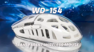 YGT Wireless Mouse 6D BT+2.4Ghz Dual Mode Transparent Rechargeable Gaming Mouse For Laptop PC