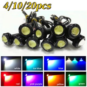 4/10/20PCS 18MM Motorcycle LED Eagle Eye Driving Lights Super Bright DRL Daytime Running Lights Reversing Stop Signal Light
