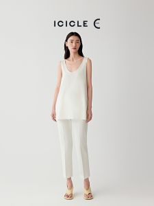 ICICLE | Cotton Textured Nine-tenths Pants