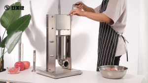 เครื่องอัดไส้กรอก ไส้อั่ว สเตนเลส 7ลิตร Sausage Filler(HongKong60)