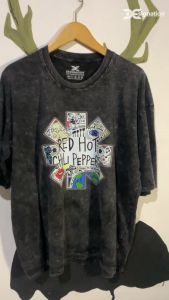 Kaos BAND RED HOT CHILLI PEPPER Stone Wash Oversize / Tshirt Music RHCP Rock N Roll Distro Murah / Washing Oversized VINTAGE
