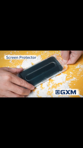 GXM iPhone 17 Pro Max Tempered Glass Screen Protector 9H HD Clear Anti-Fingerprint Bubble-Free Easy Install Kit