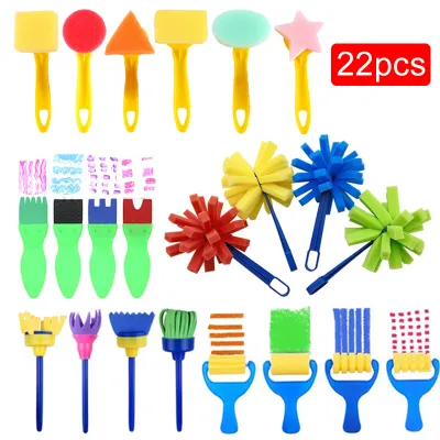 Painting Printing Sponge Brush Office Culture Educational Supplies Art Craft Drawing Tools Graffiti Roller Seal Stamps TMZ