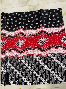 kain batik meteran kain katun motif gelombang