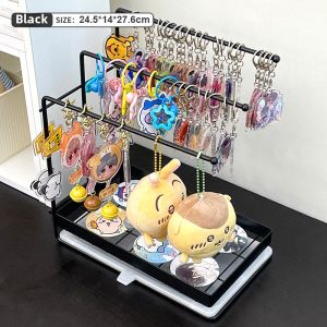 Keychain Display Stand Anime Pendant Doll Jewelry Holder Barbecue Ornament Rack Simple Style Iron Material for Everyone