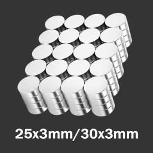 25x3/30x3mm circular magnets in various specifications suitable for kitchens refrigerators warehouses whiteboards handicrafts
