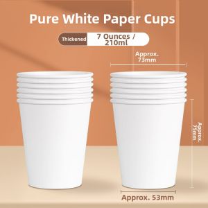 PISSA | White Disposable Paper Cups 1000pcs