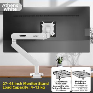 AOC | Wall Mount Adjustable Desktop Monitor Arm Swivel Support