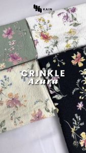 05 meter Bahan Kain Crinkle Cringkel Kringkle Motif Azura