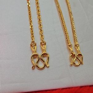 สร้อยคอทอง น้ำหนัก 1 บาท ความยาว 24 นิ้ว ลายโซ่ คตกิต สี่เสา รับประกัน 1 ปี แถมฟรี! ตะขอ ทองชุบ ใส่อาบน้ำได้