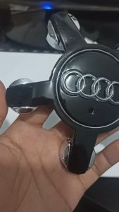 Logo mâm xe Audi Chụp mâm xe Audi Logo chụp Lazang xe Audi. (Loại 5 chân 135mm có 3 màu đen bạc và ghi). Audi135