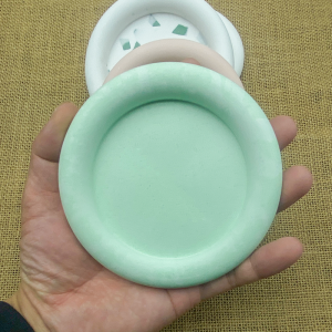 White Plaster Circular Tray Photography Props Jewelry Bracelet Pearl round Plate Styling Tools Photography Studio Equipment