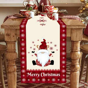 VIKAMA Christmas Tablecloths & Table Runners - Perfect Party Decorations Essential Props for Festival Venue Decoration