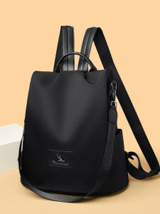 Oxford Cloth Ladies Backpack Large Capacity Fashionable Versatile Anti-Theft Canvas Travel Commuter Bag Casual Simple Style