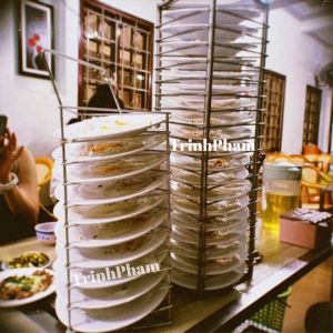 Kệ đựng dĩa theo tầng dùng Trong Nhà Hàng Khách Sạn Quán Ăn..
