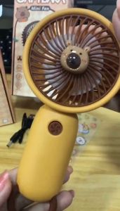 พร้อมส่ง พัดลม Capybara E89 ลมเเรง ปรับได้ 1 ระดับ น่ารักน้ำหนักเบา พกพาสะดวก พร้อมสติ๊กน่ารัก