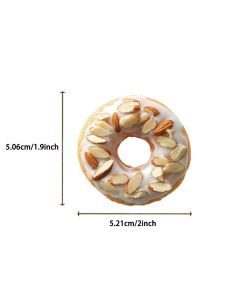 Cute Donut Shaped Transparent 3D Visual Stickers 50 Pcs Colorful Decorative PVC Labels for Notebook Helmet Picture Frame Water Bottle Guitar Storage Box Luggage