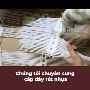 Set 100 Tái sử dụng được Dây rút nhựa dây thít nhựa trắng và đen chất lượng cao tiết kiệm chị phí - BAUHO