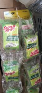 spons scotch brite spons cuci piring paket 5pcs