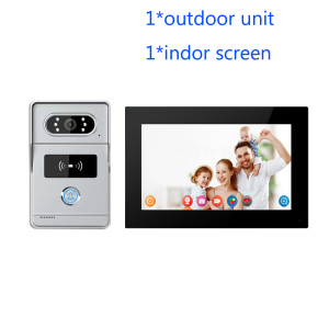 WiFi Touch Screen Intelligent Video Intercom Kit with Access Control Function Video Doorbell Supporting Tuya App
