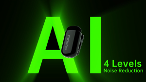 Maono T1 Mini Không Dây Micro dây chuyền Ai Tiếng Ồn Hủy Bỏ Microphone mic nhỏ Với Maono Liên Kết Ứng Dụng Và 4 Mức Độ giảm tiếng ồn Cho Điện Thoại Thông Minh Vlogging phát trực tiếp