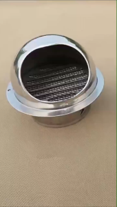 304 Stainless Steel Wall Outlet Air Vent Ducting Ventilation Exhaust Grille Cover Vent Pipe Cover 3-6in
