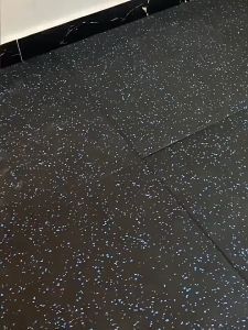 【Local Ready stock】Shock Absorbing Mat Rubber Gym Fitness Floor Pad Waterproof Rubber Mat Dumbbell Barbell Splicing Floor Tiles Rubber tile gym workout bounce rubber mating