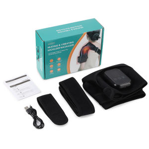 Portable Electric Vibration Shoulder Massager Heating Pad For Shoulder And Neck Relaxation Physiotherapy Massager Support Strap