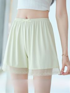 Miiow | Cat Woman Ice Silk Safety Pants High Waist Loose Short Shorts Summer Thin Non Slip Home Leisure Bottoms Sleepwear Polyester Spandex