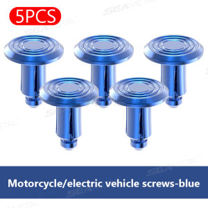 BLALION 5/10PCS 6mm Aluminum Alloy Snap Expansion Screws Bolts Moto Body Trim Panel Fastener Screw Clips Motorcycle Accessories