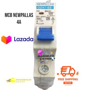 MCB Newpallas 4A/ampere pemutus arus listrik PLN/mcb newpallas 4a