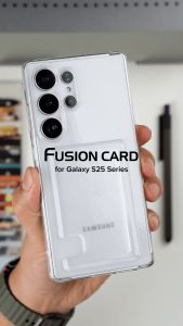 Ringke Fusion Card Compatible with Samsung Galaxy S25 Ultra Case Back Cover Transparent Hard Back Soft Flexible TPU Bumper with Built-in Slim Card Holder Wallet Scratch Resistant Natural Form