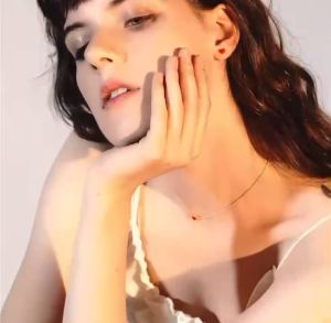 [Treetop - First Kiss] Korean lovely heart necklace bracelet stud earring threader ring colourfast 925 silver14k gold plated 初恋少女时尚