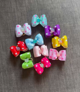 NƠ KẸP TÓC CÀI TÓC BUỘC TÓC SANG TRỌNG NHIỀU MÀU DỄ THƯƠNG MÃ 15 XINH XẮN CHO THÚ CƯNG CHÓ MÈO