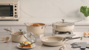 Redchef Gem Series Ceramic Rock 14 PCS Cookware Set Non-stick 24cm Frying Pan/28 Frying Pan/28 Deep Frying Pan/18 Milk Pot/24 Soup pot